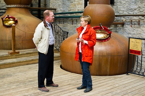 With Chris Morris, Master Distiller, at Woodford Reserve