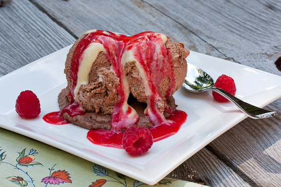Chocolate Mousse with Raspberry Sauce (1 of 1)-3