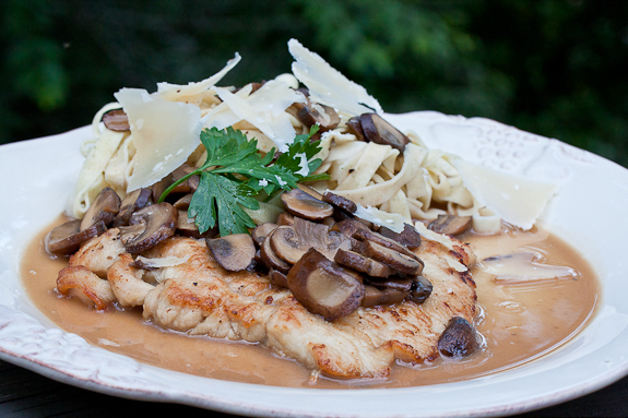 Turkey Cutlets with a Marsala and Mascarpone Sauce and a Minor Accident!