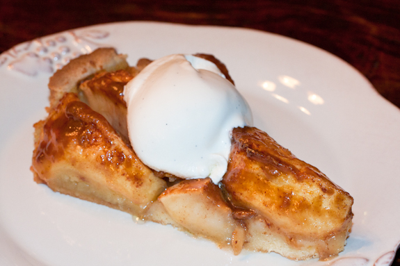 Apple Tart with ice cream