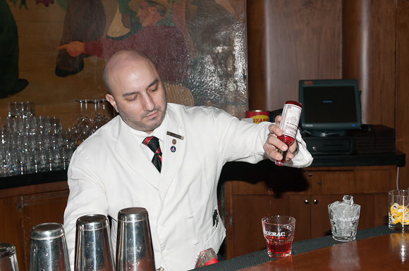 Making a Sazerac