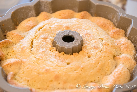 The Goldtouch nonstick pans baked the cake properly without becoming too brown