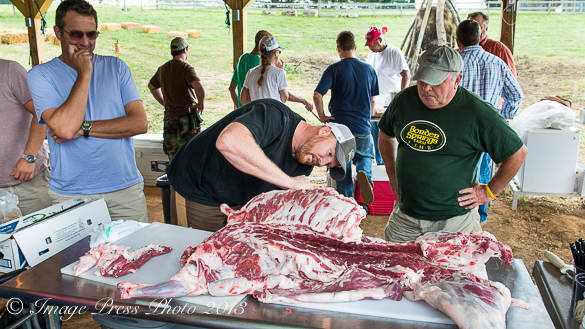 Chef Craig Deihl (Cypress - Charleston, SC) breaking down a lamb