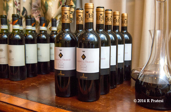 Wines served at Friday evening's Epicurean Affair with Antinori