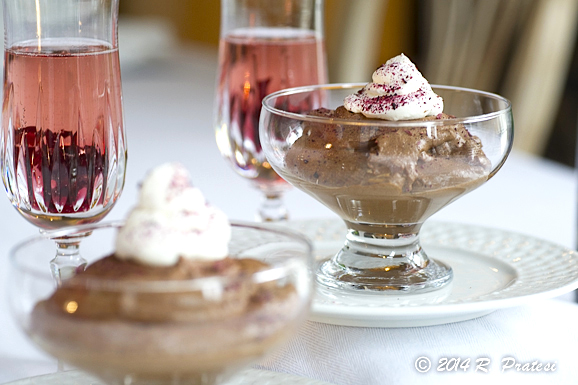 Chocolate Mousse and champagne...what could be better?!
