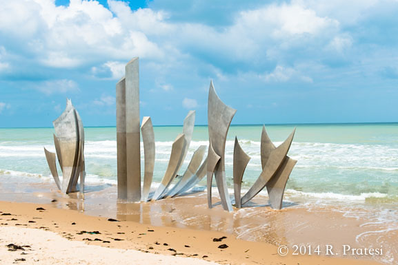 The memorial on Omaha Beach