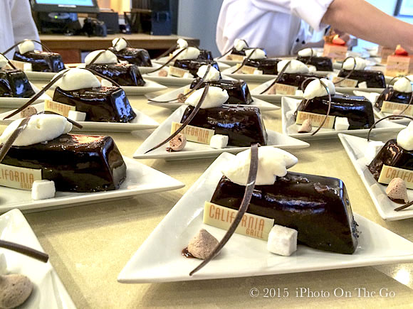 The winner - Chocolate Pudding Cake with Chocolate-Hazelnut Sauce & Mint Cream - The Contemporary Bakery