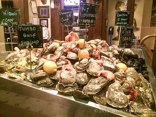 Fresh shellfish selection at Lüke in New Orleans