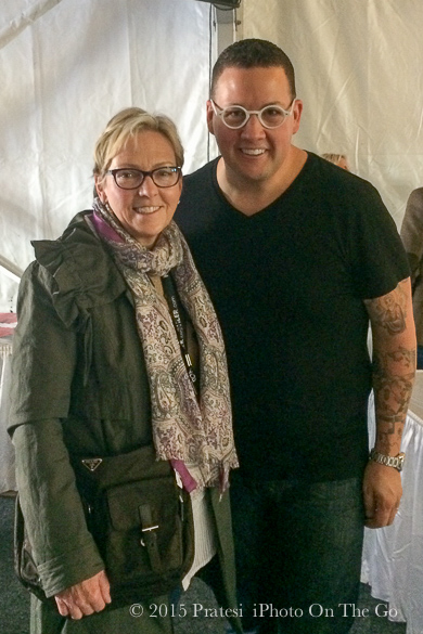 With Graham Elliot after his cooking demo
