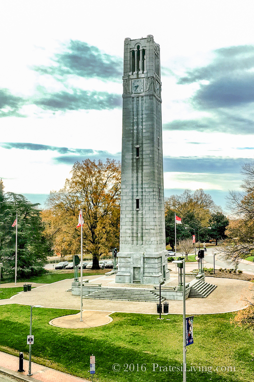 View from the Aloft - The Bell Tower at North Carolina State University