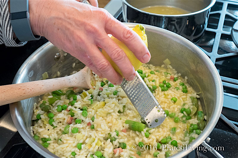 Finish the dish with freshly grated Parmesan cheese and lemon zest