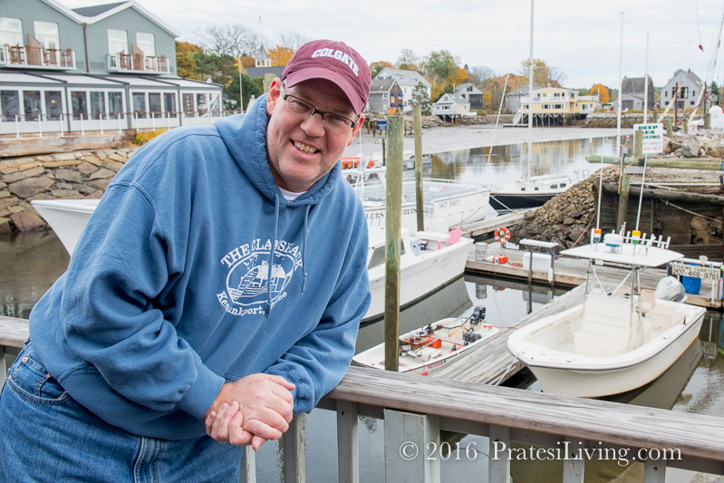 On the back deck of The Clam Shack