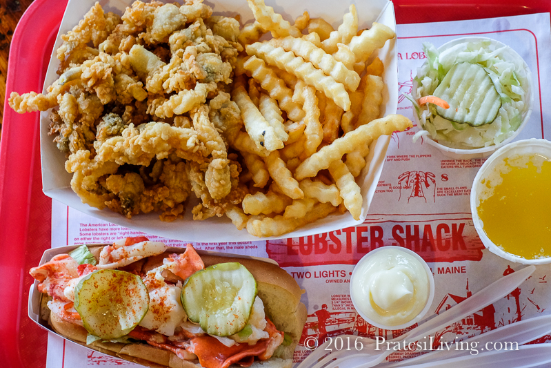 Two Lights' lobster roll and fried clams - Cape Elizabeth, ME