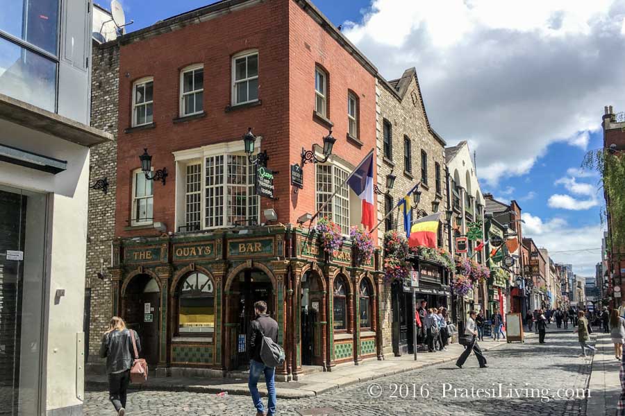 Temple Bar district in Dublin