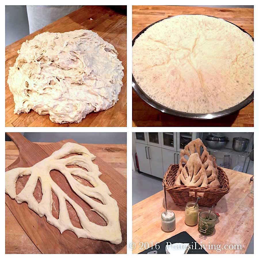 Stages of bread making 