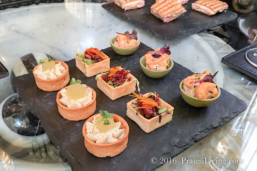 Selection of canapes