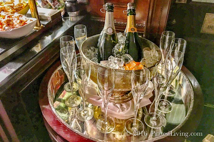 Champagne at the Executive Lounge