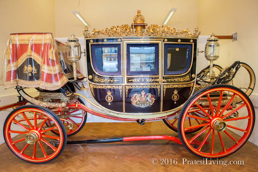 One of the many royal carriages on display
